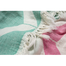 Полотенце Barine Pestemal - Ups and Downs 90*160 pink green, , 5