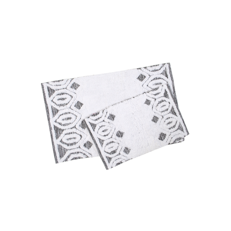 Набор ковриков Irya - Sherry gri серый 60*90+40*60