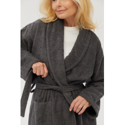 Халат махровый unisex Lotus Home - Basic Line antrasit L, , 3