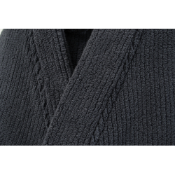 Халат-кимоно unisex Lotus Home - Bold New Microcotton antrasit махровый S/M, , 6