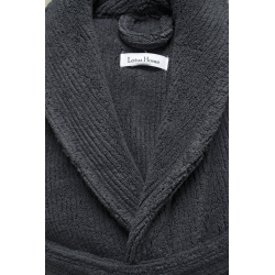 Халат unisex Lotus Home - Bold New Microcotton antrasit махровый M, , 7