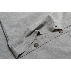 Простынь с наволочками Lotus Home Washed Cotton - Antracite 260*280, , 6