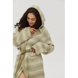 Халат Lotus Home - Lilya muslin olive L/XL, , 4