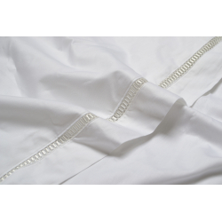 Постельное белье сатин premium Lotus Home - Queena белый евро, , 6