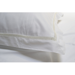 Постельное белье сатин premium Lotus Home - Queena белый евро, , 8