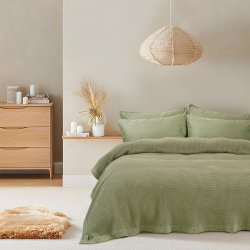 Покрывало Lotus Home - Rius olive оливковый 240*260, , 3