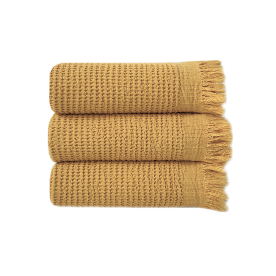 Полотенце Lotus Home - Rius mustard горчичный 50*100