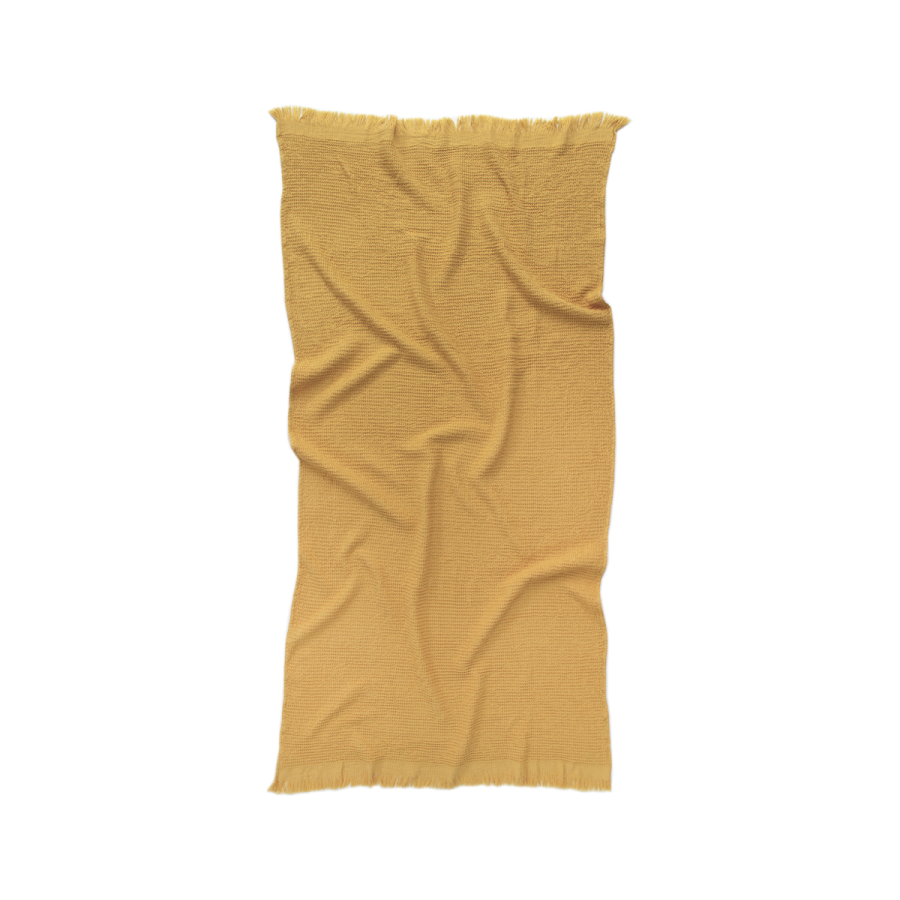 Полотенце Lotus Home - Rius mustard горчичный 90*170