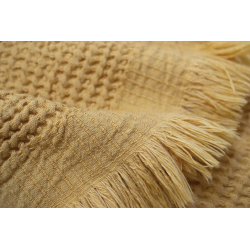 Полотенце Lotus Home - Rius mustard горчичный 90*170, , 5