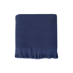 Полотенце Lotus Home - Rius navy синий 90*170, , 3