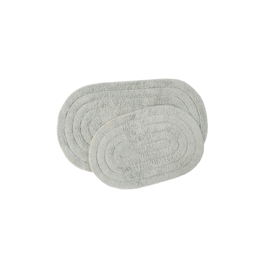 Набор ковриков Shalla - Edna gri серый 40*60+50*80