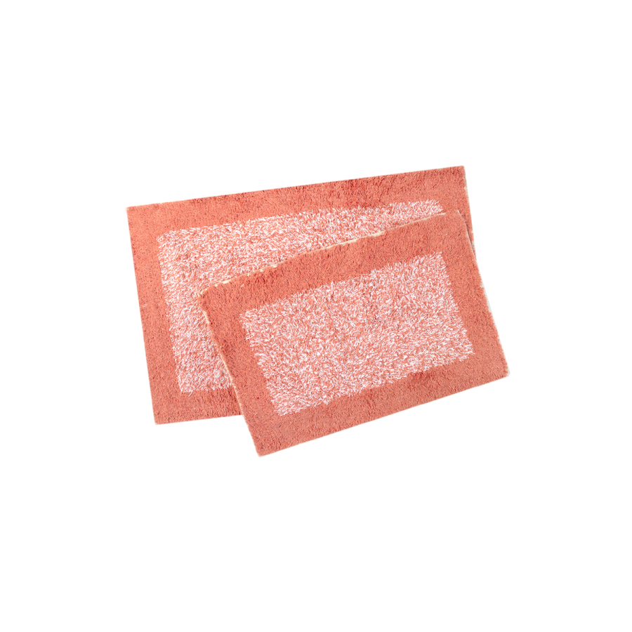 Набор ковриков Shalla - Fabio mercan коралловый 40*60+50*80