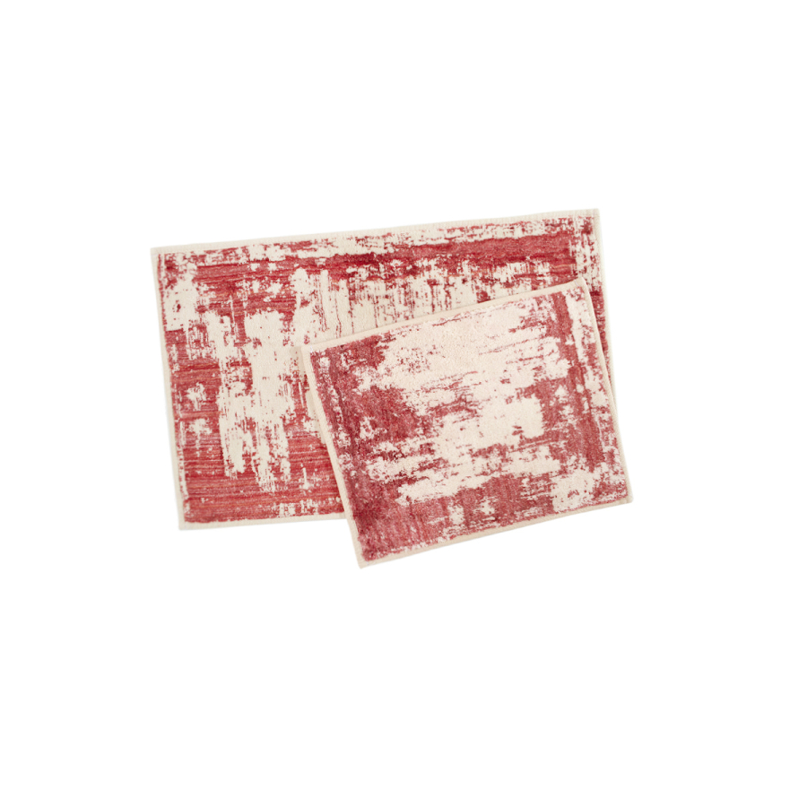 Набор ковриков Sarah Anderson - Lery kirmizi красный 50*80+50*40