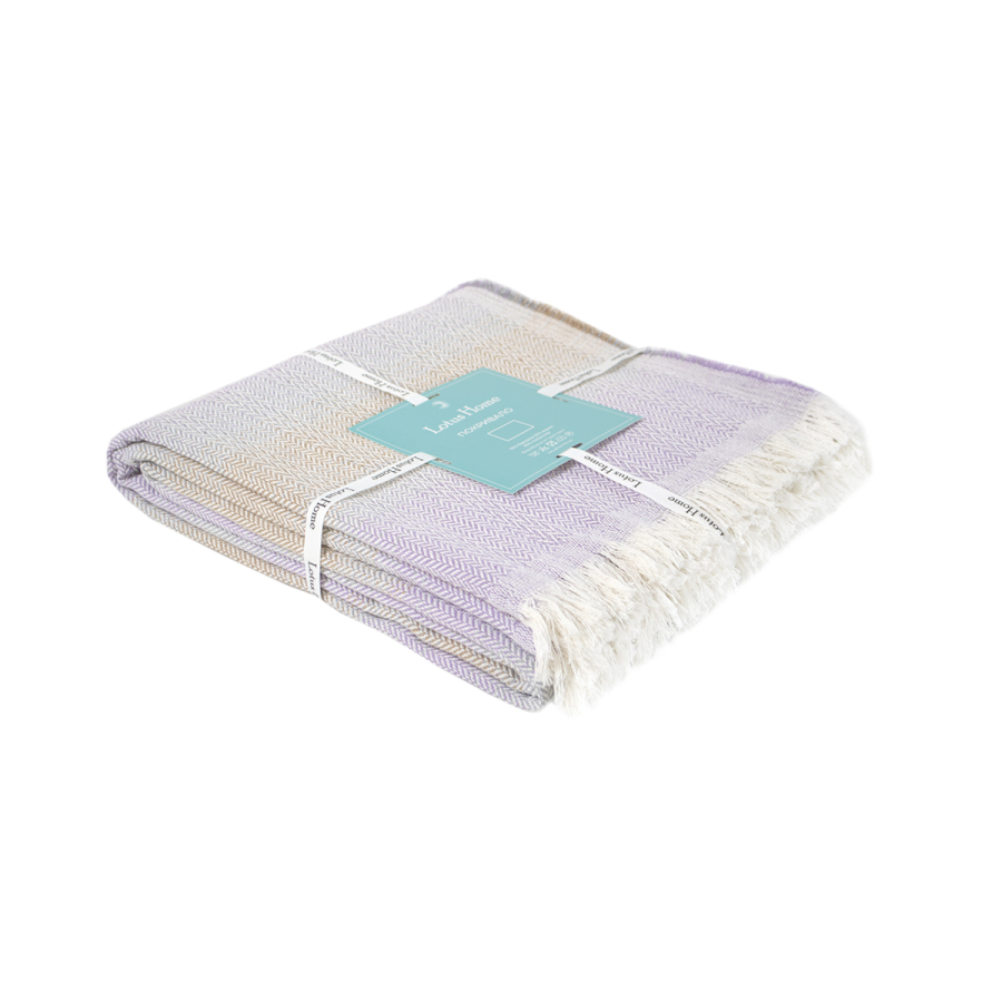 Покрывало Lotus Home - Lagos сиреневый/серый 230*240