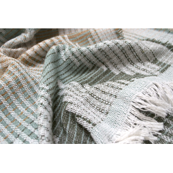 Покрывало Lotus Home - Girona зеленый/горчичный 230*240, , 5