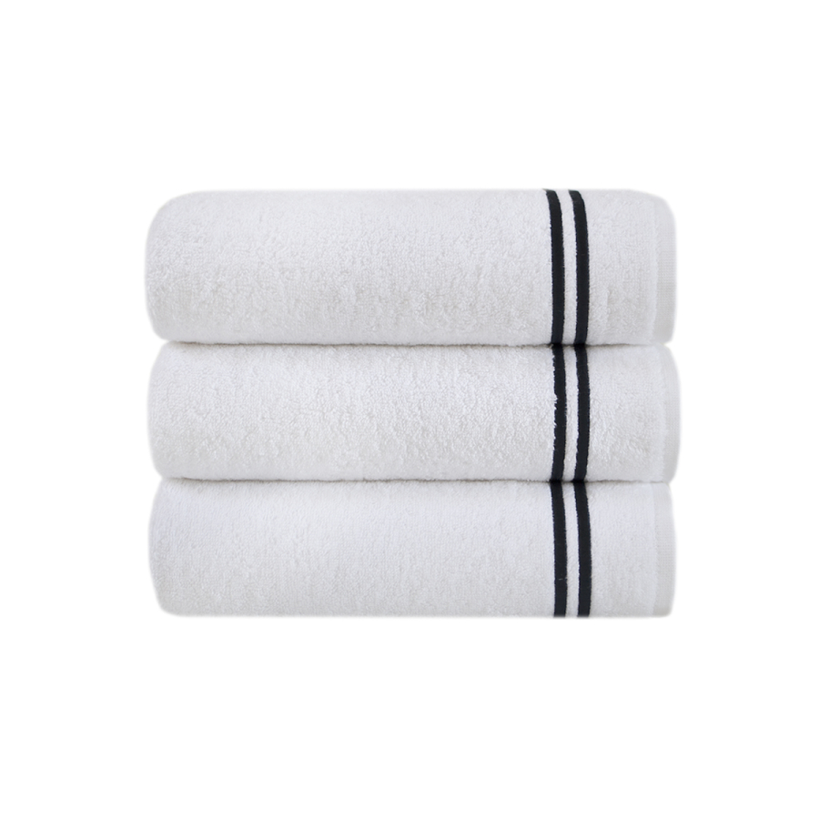 Полотенце MieCasa - Milano beyaz-siyah белый-черный 50*90