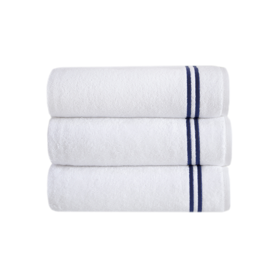 Полотенце MieCasa - Milano beyaz-lacivert белый-синий 50*90