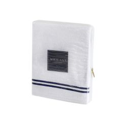 Полотенце MieCasa - Milano beyaz-lacivert белый-синий 50*90, , 7