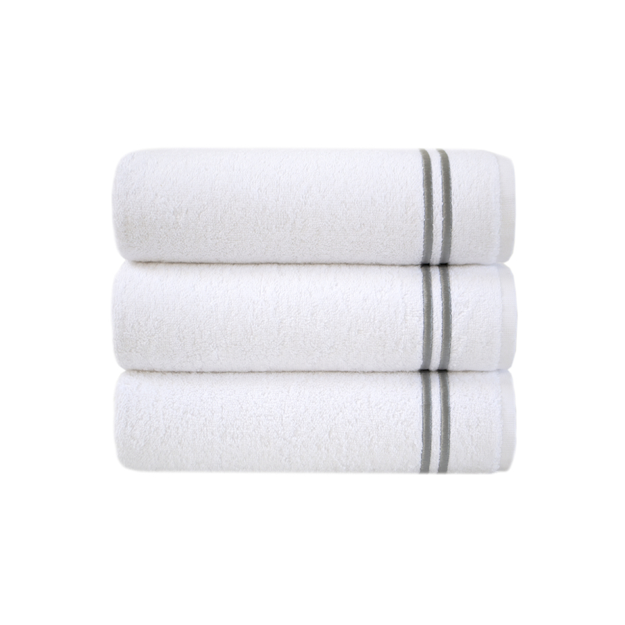 Полотенце MieCasa - Milano beyaz-antrasit белый-антрацит 50*90