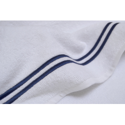 Полотенце MieCasa - Milano beyaz-lacivert белый-синий 85*145, , 4