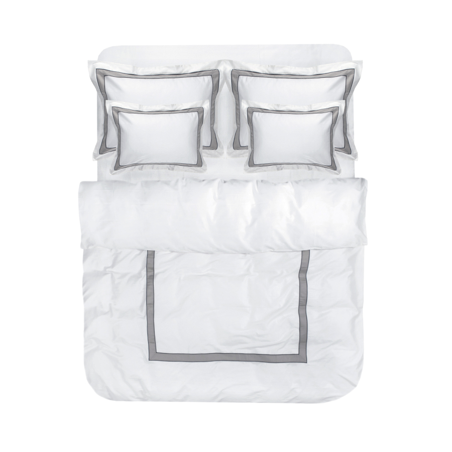 Постельное белье Penelope - Bella antrasit антрацит king size (180*200+40см)