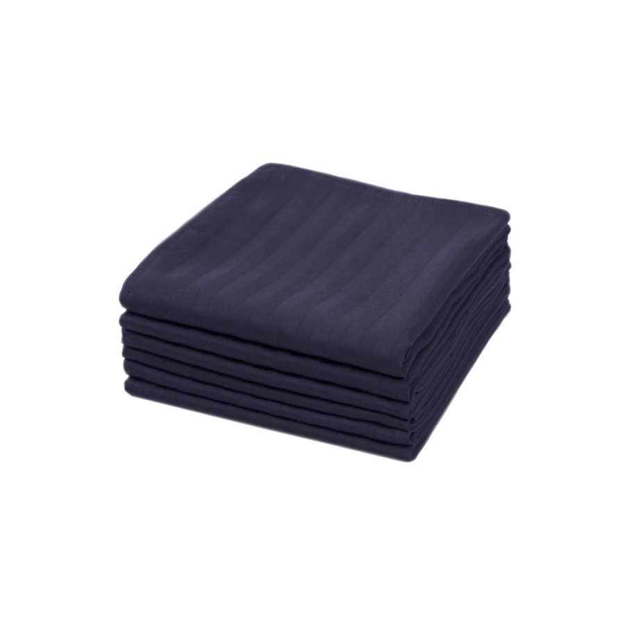 Набор столовых салфеток Iris Home - Темно-синий сатин страйп 1*1 50*50 (6 шт)