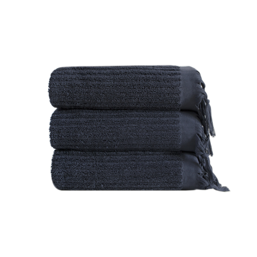 Полотенце Barine - Rib indigo синий 45*90