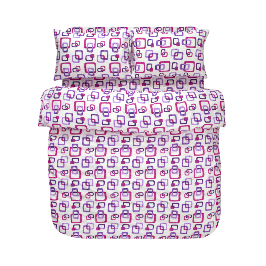 Постельное белье Iris Home Ranforce - Delta лиловый евро