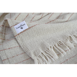 Полотенце со льна Lotus Home - Line коралловый 50*90, , 4