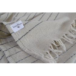 Полотенце со льна Lotus Home - Line черный 50*90, , 4