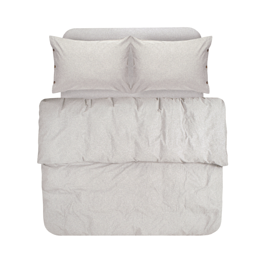 Постельное белье Lotus Home Washed cotton - Solid kahve-bej семейный