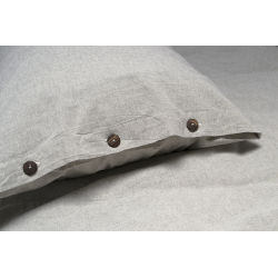 Постельное белье Lotus Home Washed cotton - Solid light antracite семейный, , 5