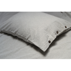 Постельное белье Lotus Home Washed cotton - Solid light antracite евро, , 4