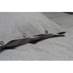 Постельное белье Lotus Home Washed cotton - Solid antracite евро, , 5