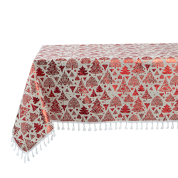 Скатерть Lotus Home - New Year красная 140*140, , 5