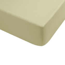Простынь на резинке с наволочками сатин premium Lotus Home - Leona желто-фисташковый 160*200+50*70 (, , 3
