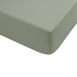 Простынь на резинке с наволочками сатин premium Lotus Home - Leona оливковый 180*200+50*70 (2), , 3