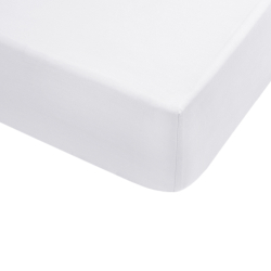 Простынь на резинке с наволочками сатин premium Lotus Home - Leona белый 180*200+50*70 (2), , 3