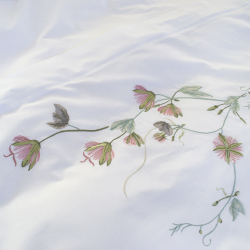 Постельное белье Dantela Vita поплин с вышивкой - Carmen beyaz белый евро, , 6