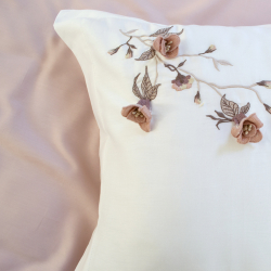 Постельное белье Dantela Vita сатин с вышивкой - Anetta 3D евро, , 7