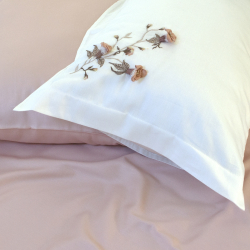 Постельное белье Dantela Vita сатин с вышивкой - Anetta 3D евро, , 8