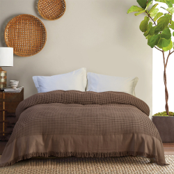 Покрывало Lotus Home - Egi коричневый 240*260, , 3