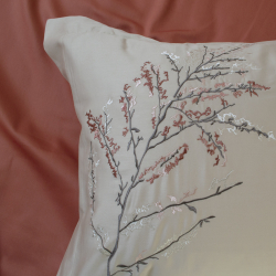 Постельное белье Dantela Vita сатин с вышивкой - Blesk bej бежевый евро, , 8