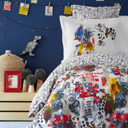 Постельное белье Karaca Home - Beris kirmizi 2019-2 красный ранфорс подростковое, , 3