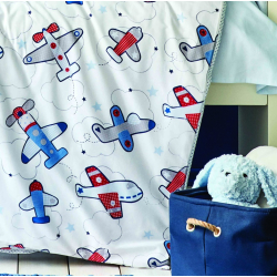 Детский набор в кроватку для младенцев Karaca Home - Airship mavi голубой (10 предметов), , 5