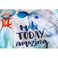 Пододеяльник с наволочкой Karaca Home - Young Space ранфорс подростковый, , 5