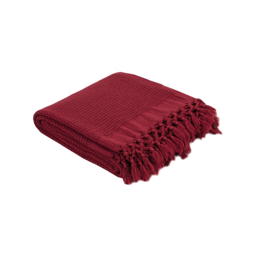 Плед Lotus Home - Rius red красный 130*170