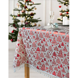 Скатерть Lotus Home - New Year красная 140*140, , 7