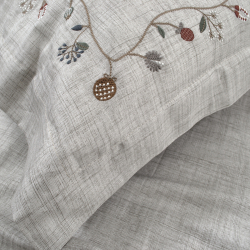 Постельное белье Dantela Vita сатин с вышивкой - Galena евро, , 8