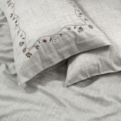 Постельное белье Dantela Vita сатин с вышивкой - Galena евро, , 9